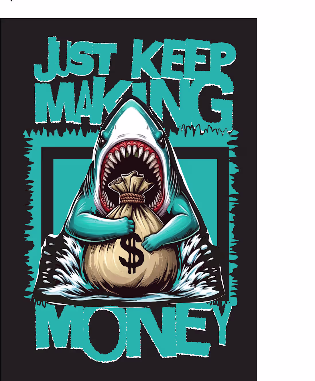 Cover image for Shark Streetwear Design — Vector
