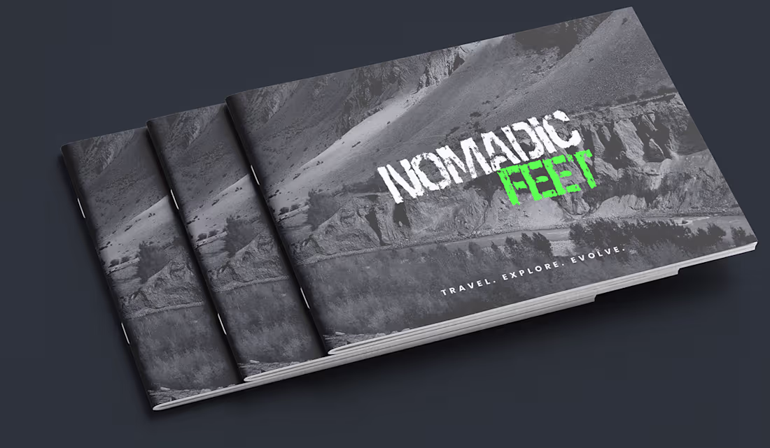Cover image for Brochure for Nomadic Feet
