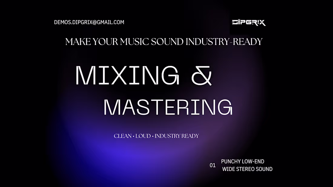 Cover image for Professional Mixing & Mastering (Release-Ready Sound)