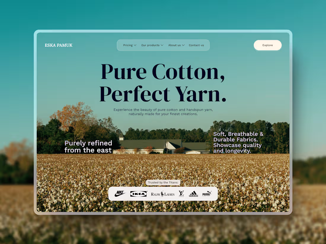 Cover image for Website - Cotton and Yarn