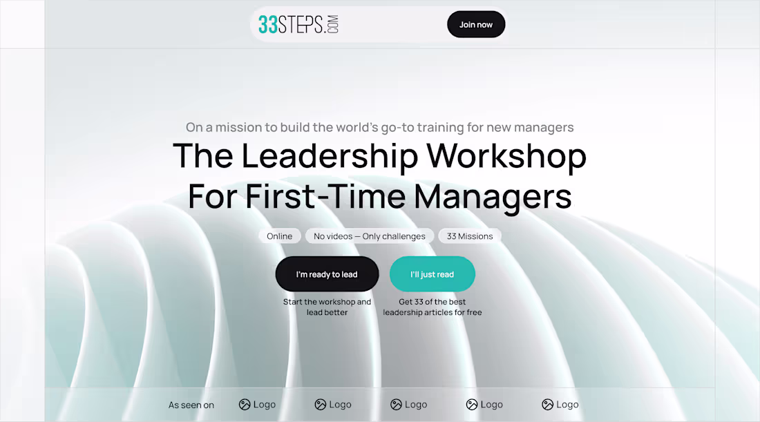 Cover image for 33steps.com (https://33steps.com) a landing page
