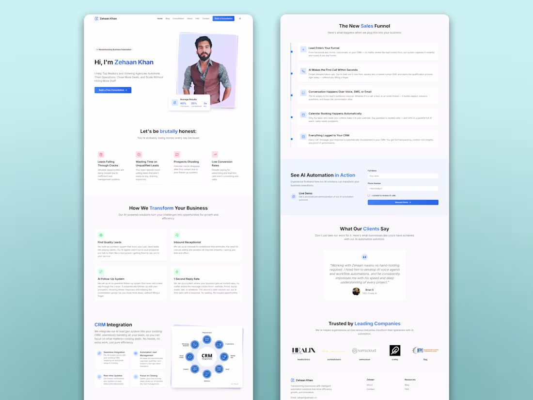 Cover image for Personal Portfolio Website for AI Automation Expert