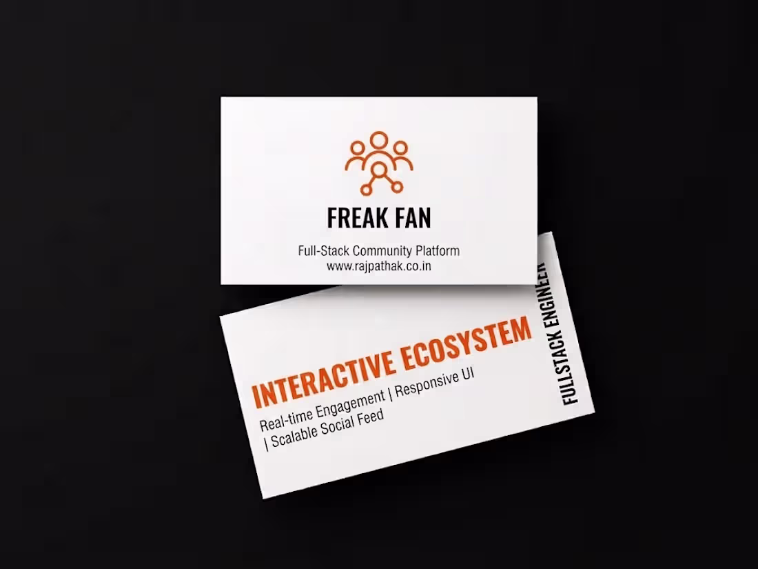 Cover image for Interactive Web App for Freak Fan Community
