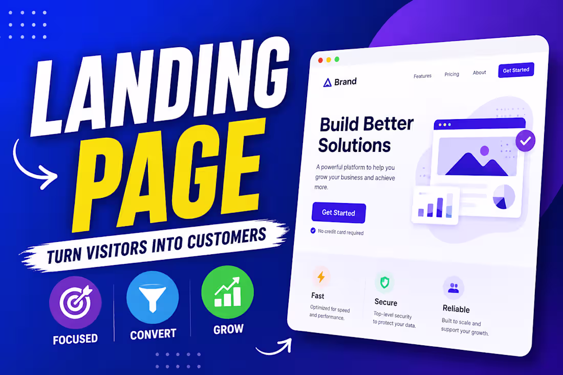 Cover image for I Will Build a High-Converting Landing Page for Your Business