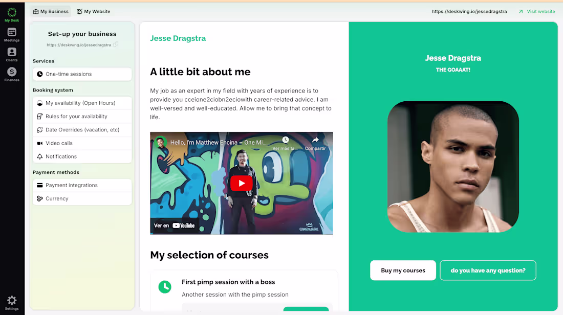 Cover image for LandingPage builder SAAS for tutoring