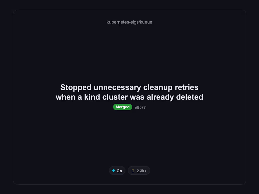 Cover image for Merged a small Go fix
