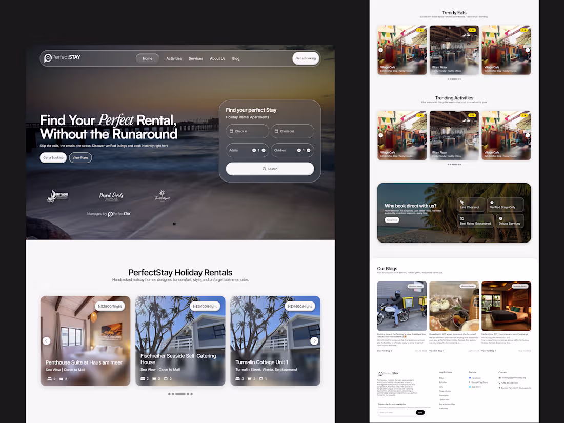 Cover image for Hotel Rental Website