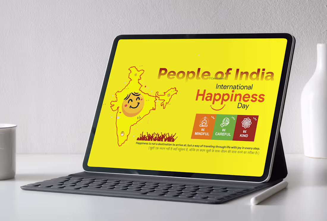 Cover image for Happiness day social media post design