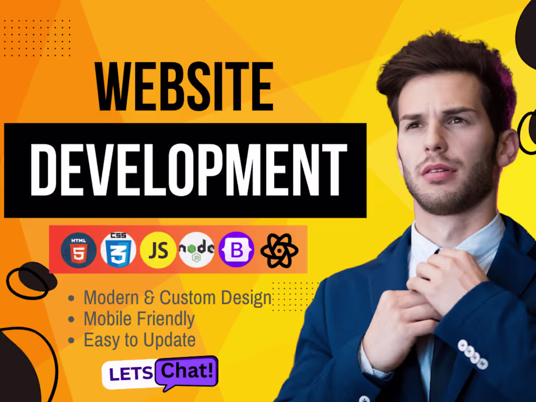 Cover image for i will develop custom website for you as a webdev