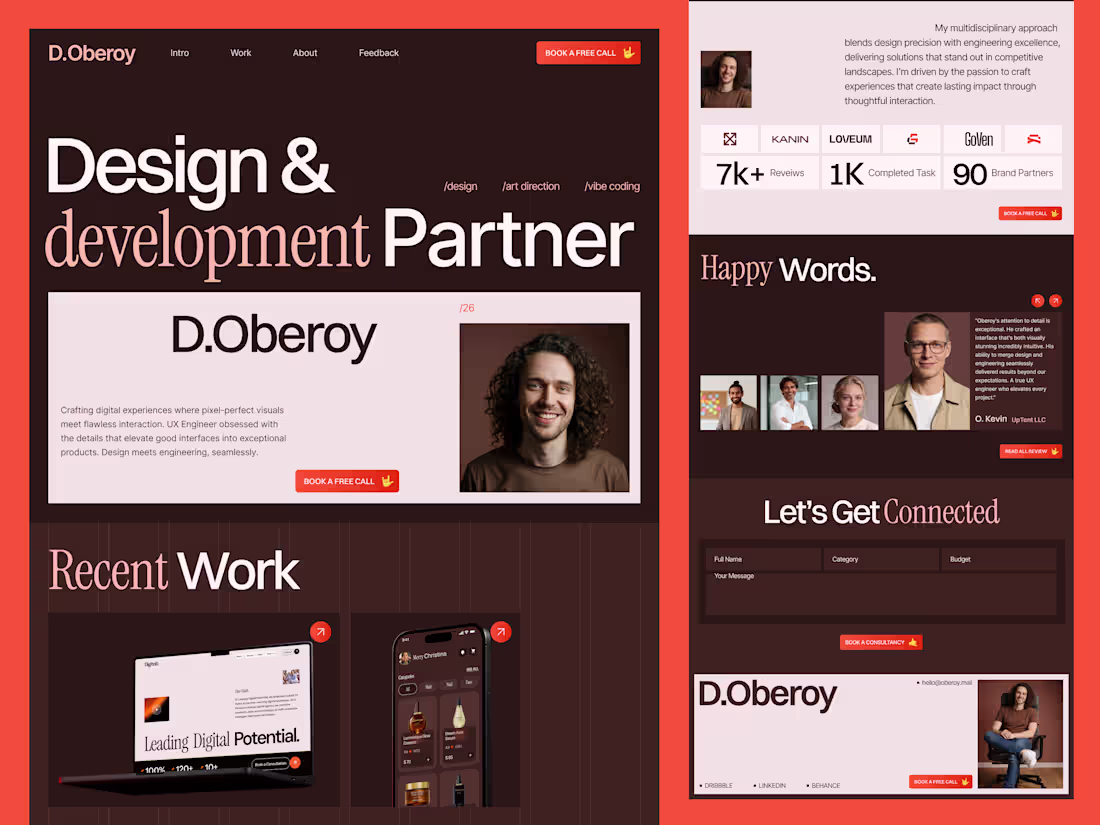 Cover image for Editorial Landing Page Design. Figma, Mobile-Ready, Dev Handoff