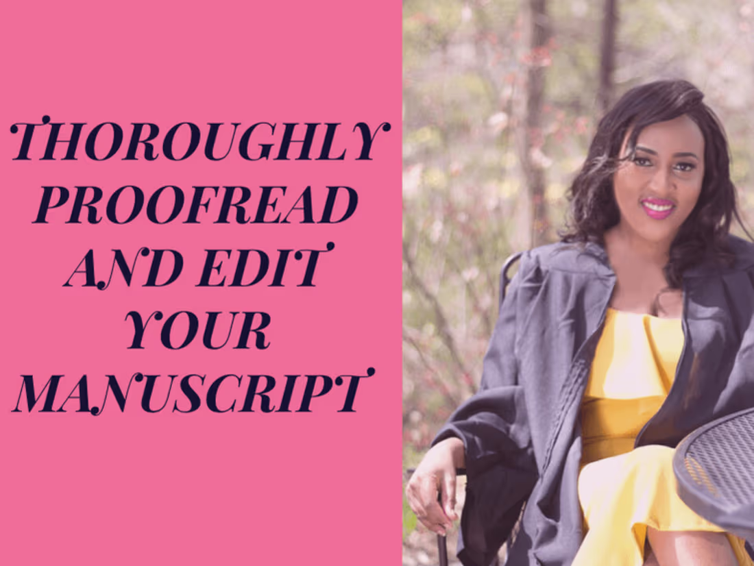 Cover image for I will proofread and copy-edit your romance manuscript.