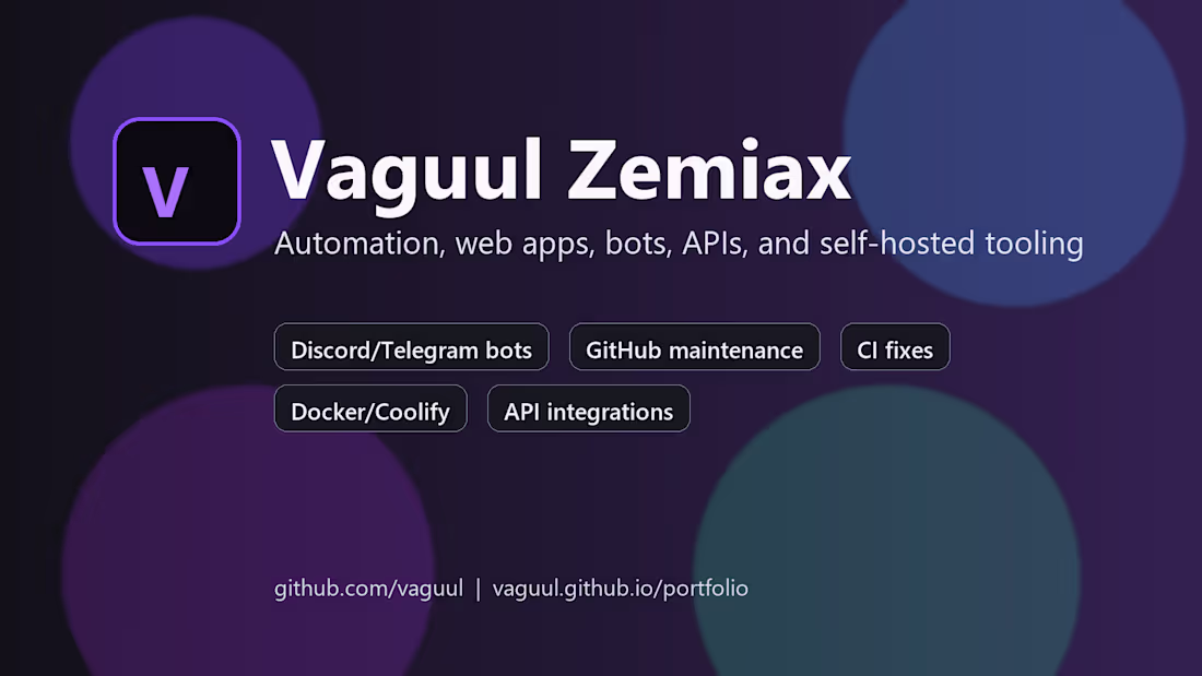 Cover image for Bot and automation fixes
