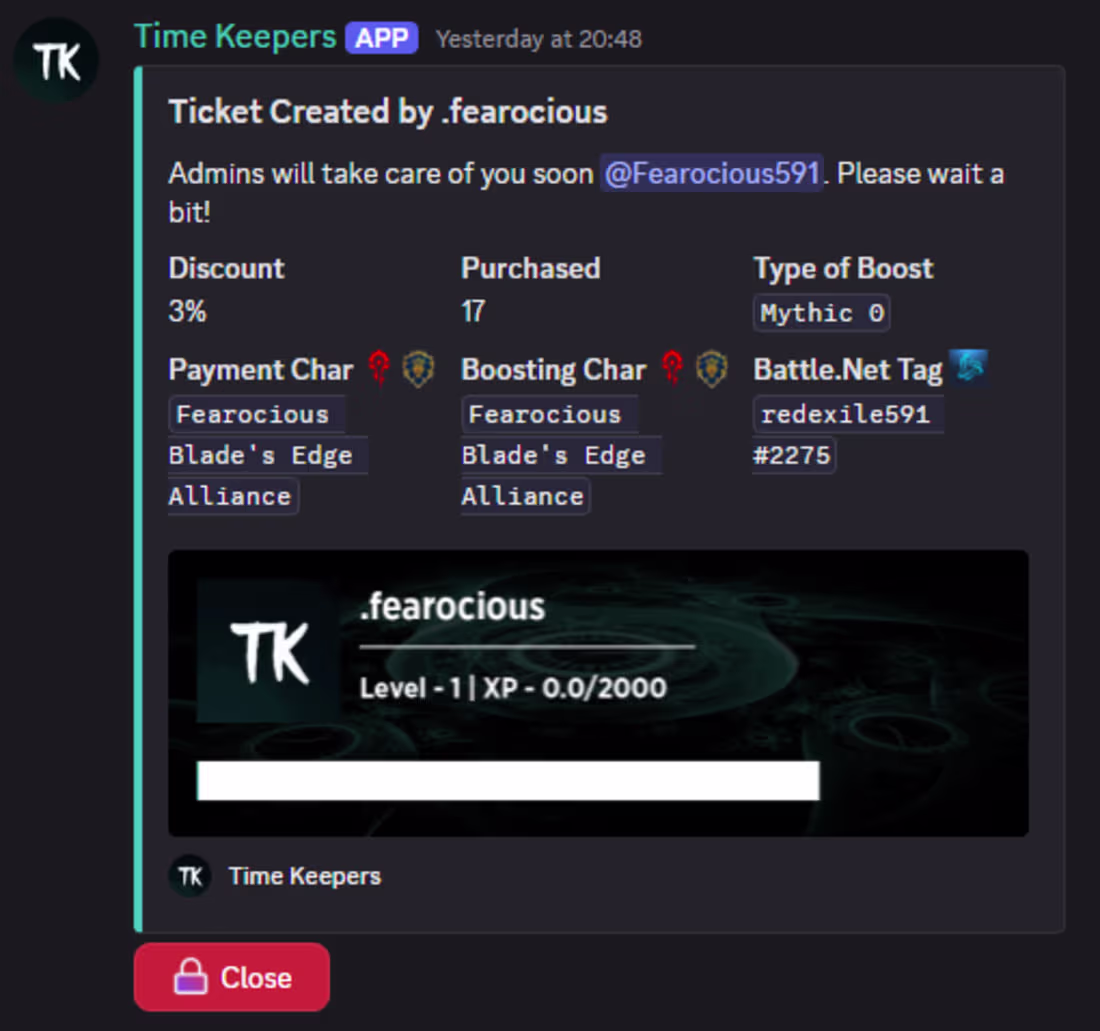 Cover image for Timekeepers — Ticket & Support Automation Bot