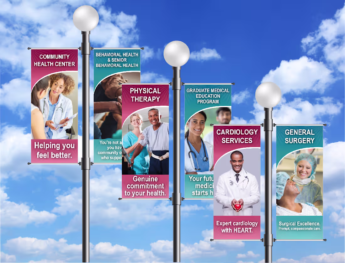 Cover image for Prime Healthcare Flags for Roadway
