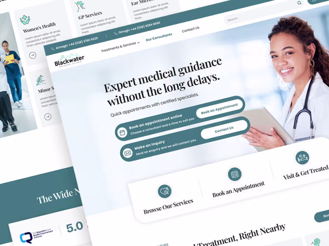 Cover image for  Private Healthcare Website Design