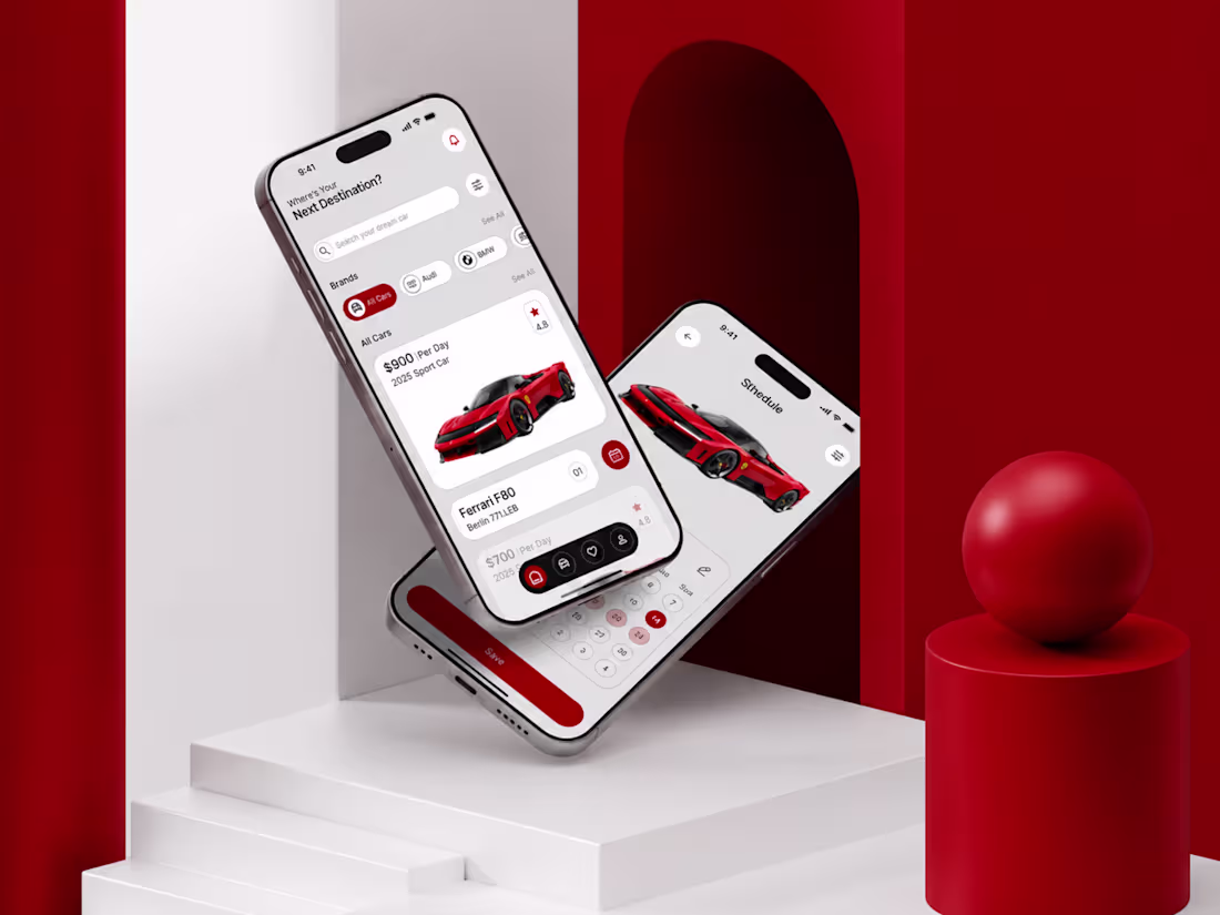Cover image for Supercar Rental App – UI/UX