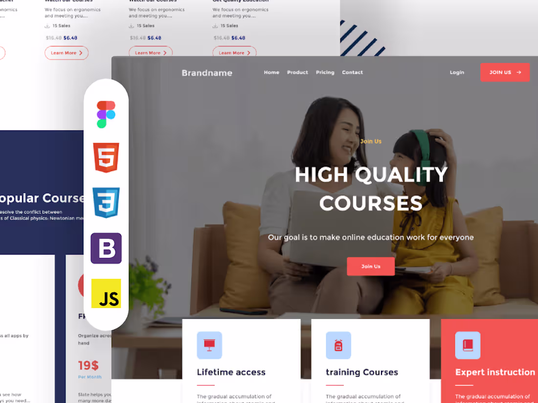 Cover image for HTML And CSS Template