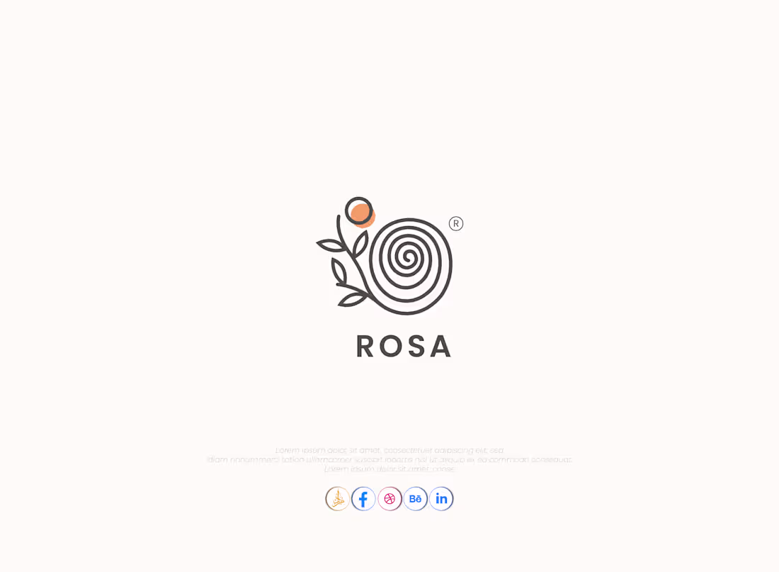 Cover image for Rosa Logo Design