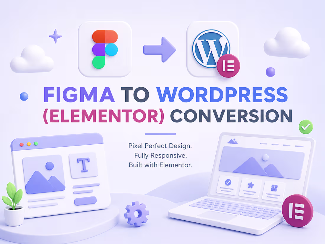 Cover image for Figma to WordPress (Elementor) Conversion