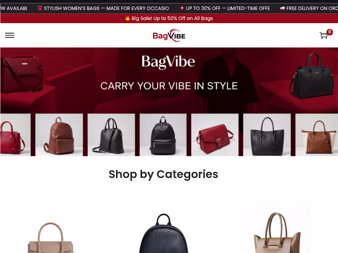 Cover image for BagVibe - Your Ultimate WordPress