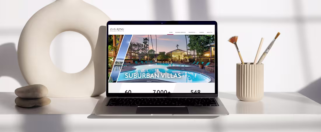 Cover image for Transforming Spaces | Website Revamp for E&S Ring Co. 