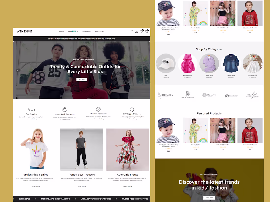 Cover image for High-Converting E-commerce Store for WinzHub Client Requirem...
