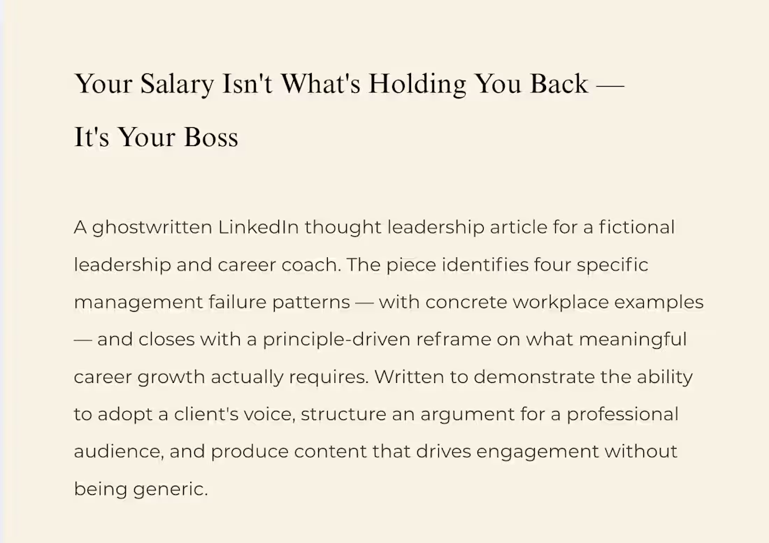 Cover image for LinkedIn Thought Leadership