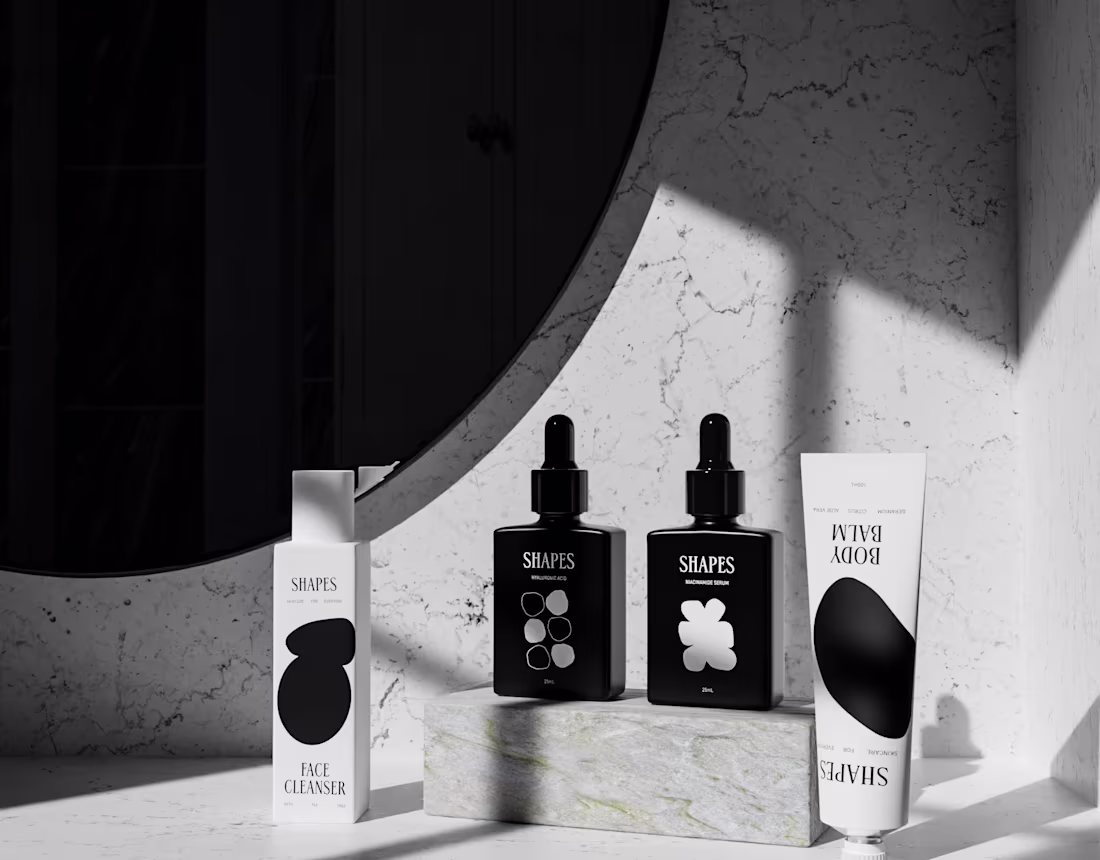 Cover image for SHAPES - Skin Care product Visualization
