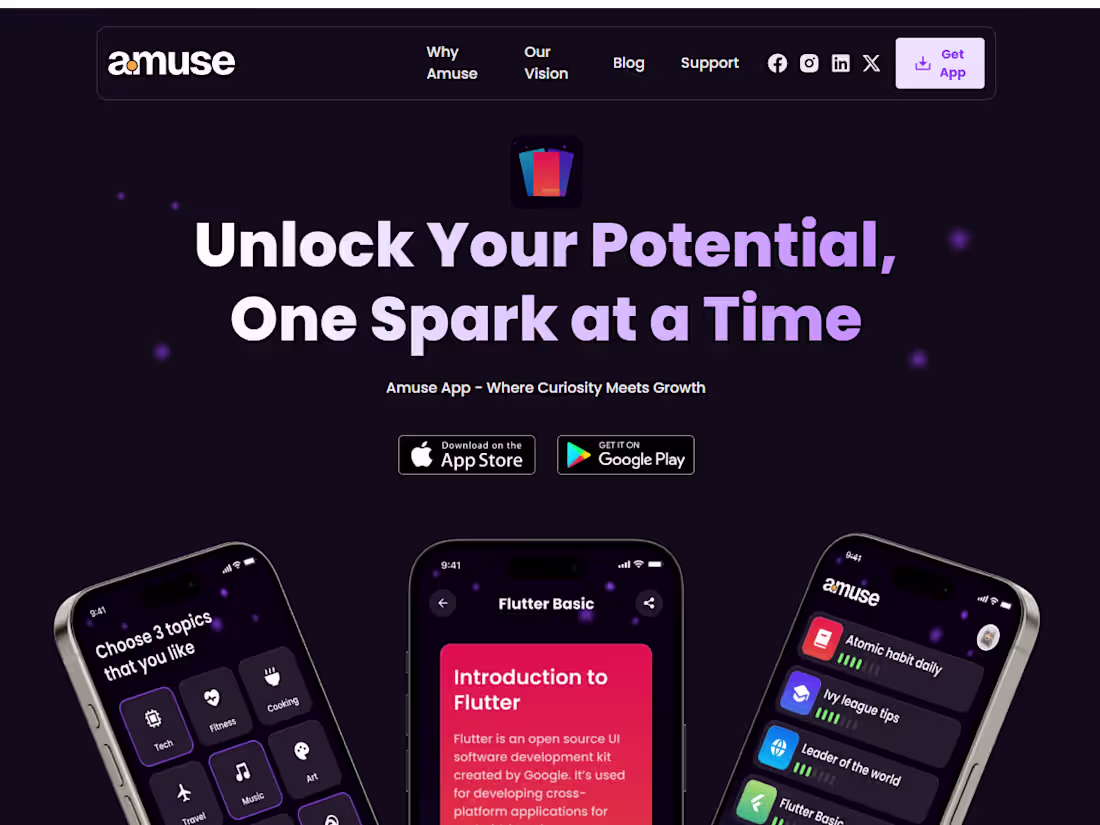Cover image for Amuse — Atomic learning