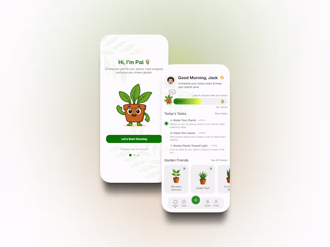 Cover image for MyPal – A Friendly, Gamified Plant Care App