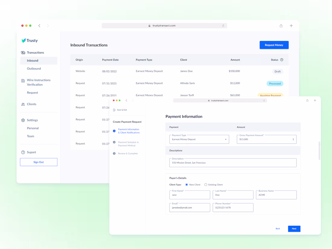 Cover image for Payment Facilitation Platform Design for Trusty