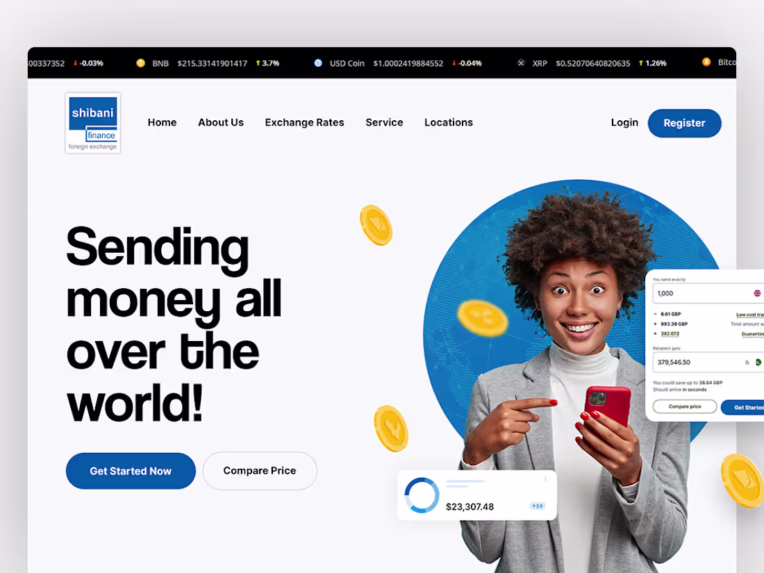 Cover image for Shibani Finance WordPress Website Design