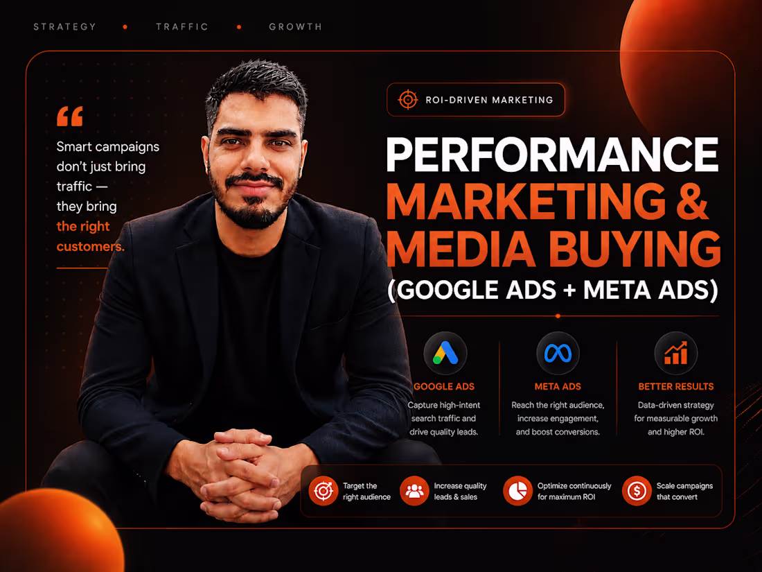 Cover image for Performance Marketing & Media Buying (Google Ads + Meta Ads)