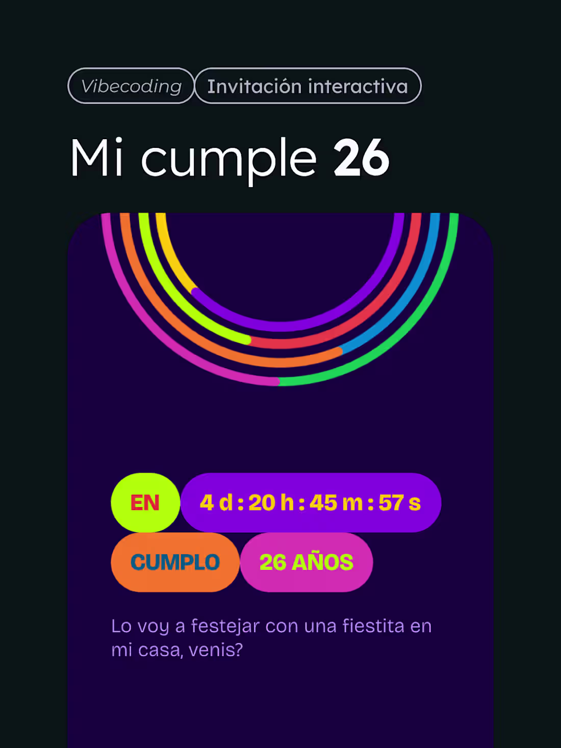Cover image for Vibecoded Interactive Birthday Invitation