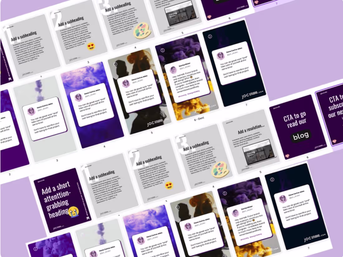 Cover image for Social Media Carousel templates