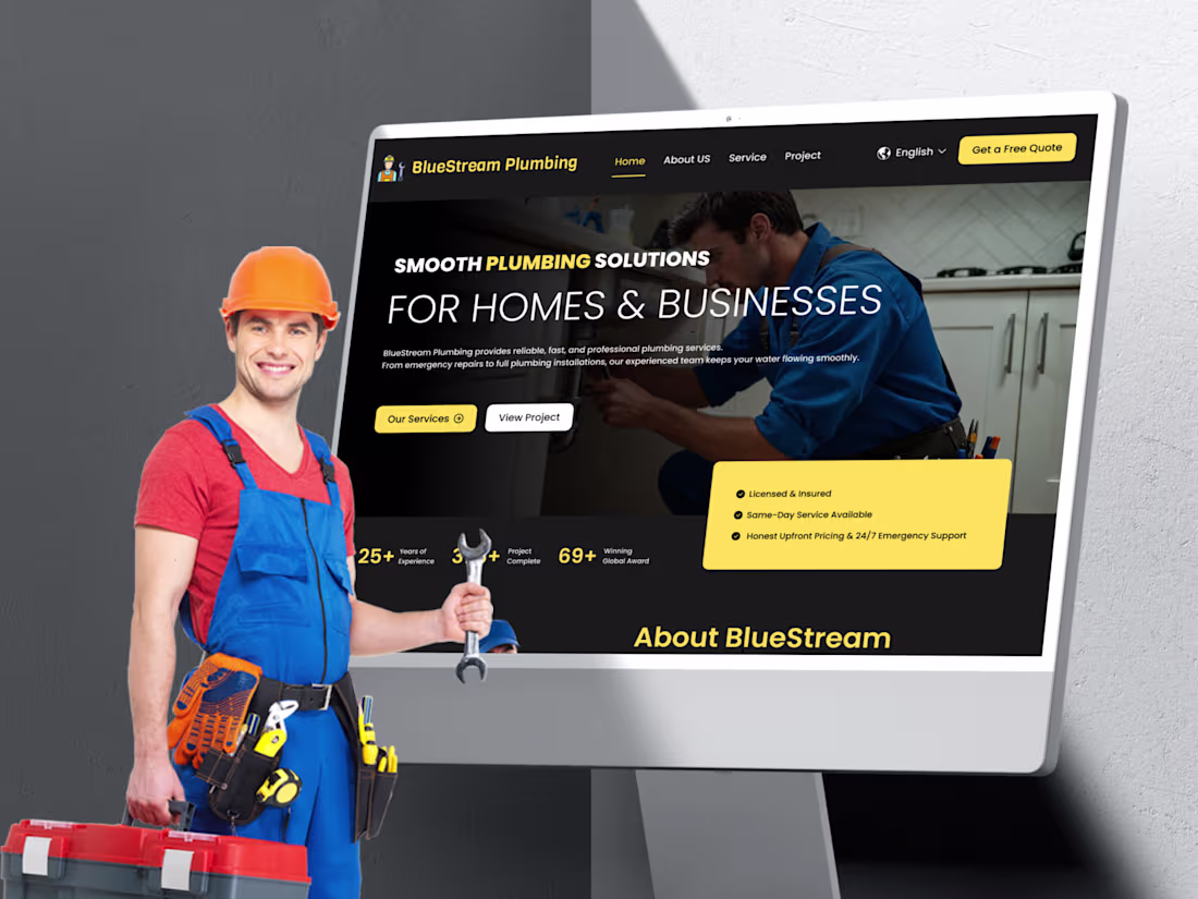 Cover image for Plumbing Website Design 😊 
