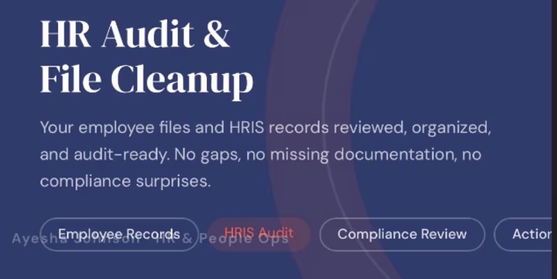 Cover image for HR Audit and File Cleanup