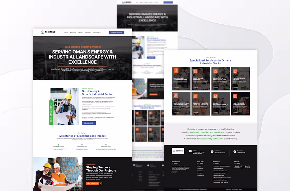 Cover image for Corporate Website Design for ABI E&S