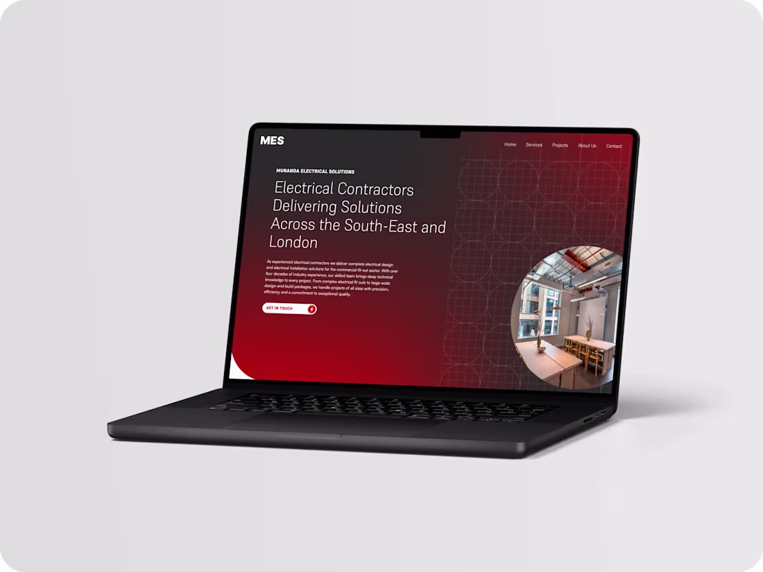 Cover image for MES Contractors website