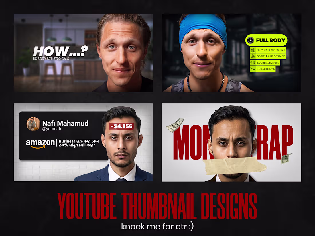 Cover image for professional YouTube thumbnail design