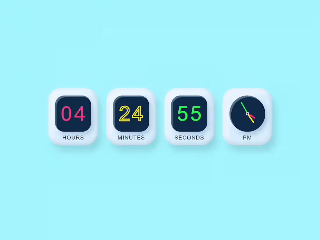 Cover image for Minimal Floating Clock Widget
Sometimes the
