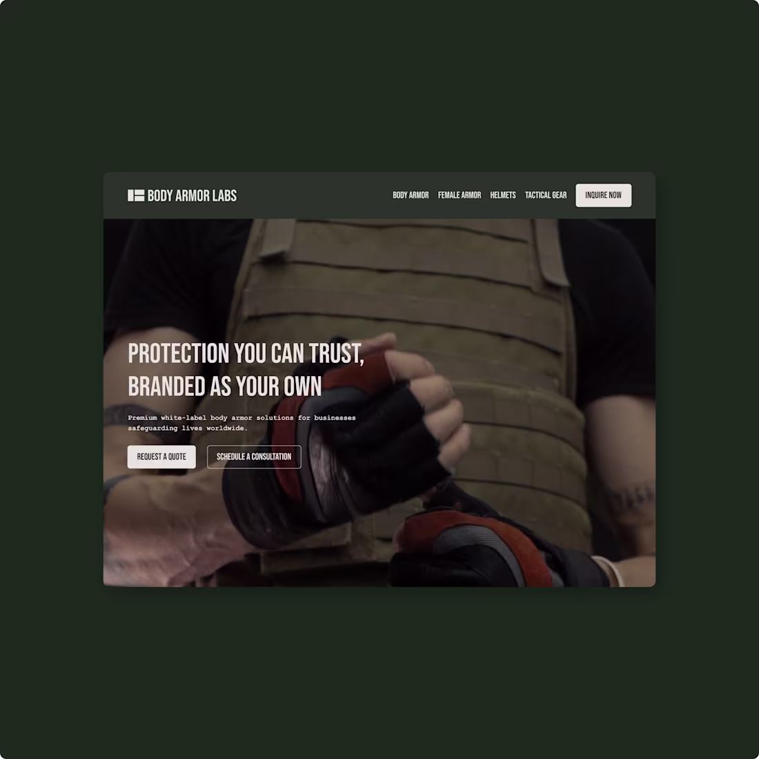 Cover image for Body Armor Labs: Premium Brand Identity