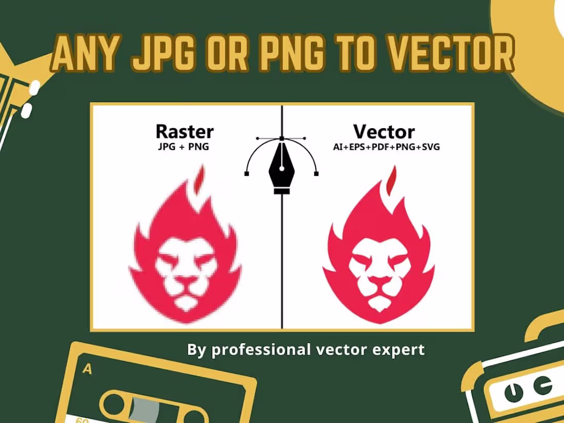 Cover image for Vector tracing and Logo design
