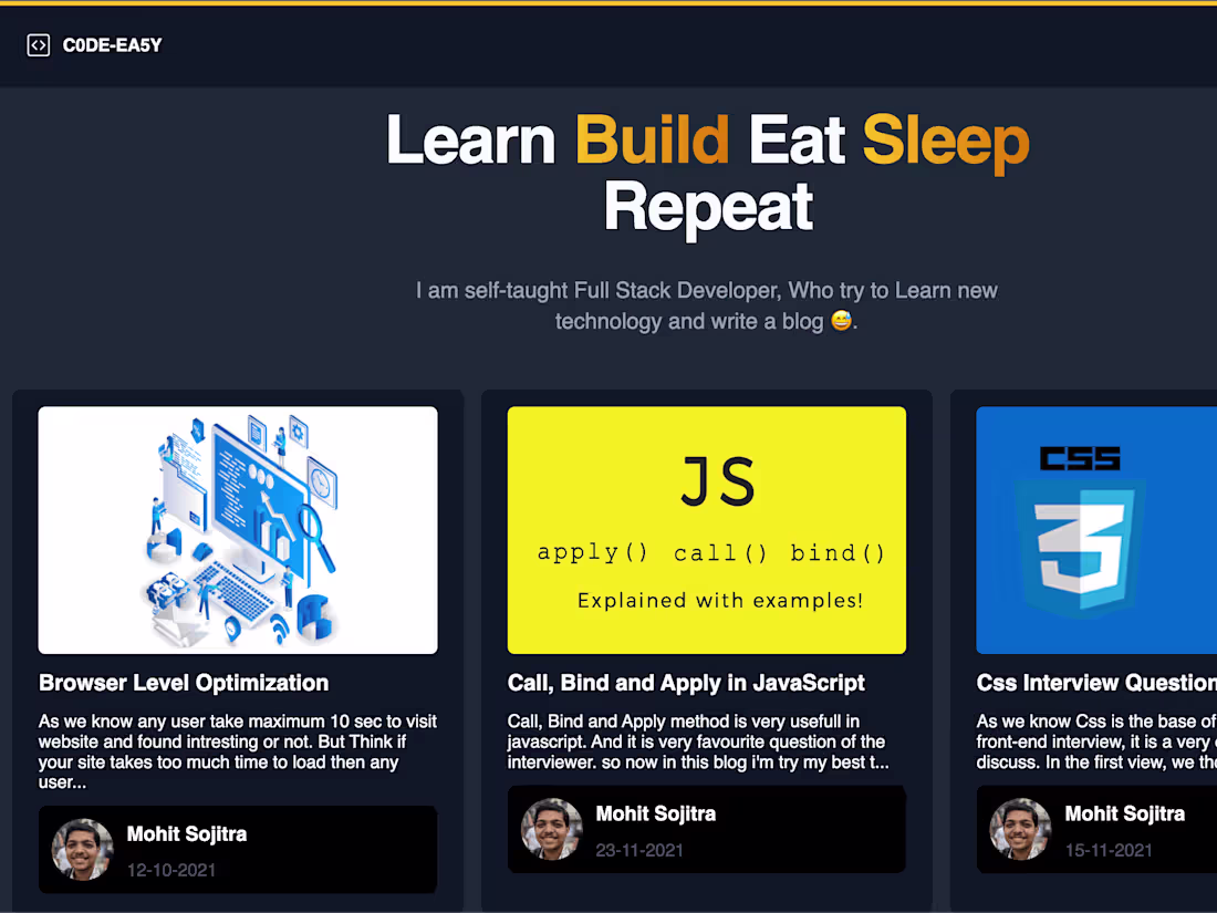 Cover image for 🌟 **Easy code: A Digital Canvas for Expression** 📝
