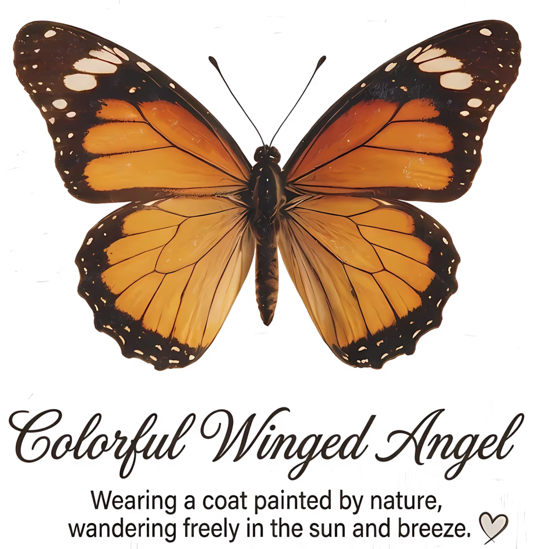 Cover image for Colorful Winged Angel - Monarch