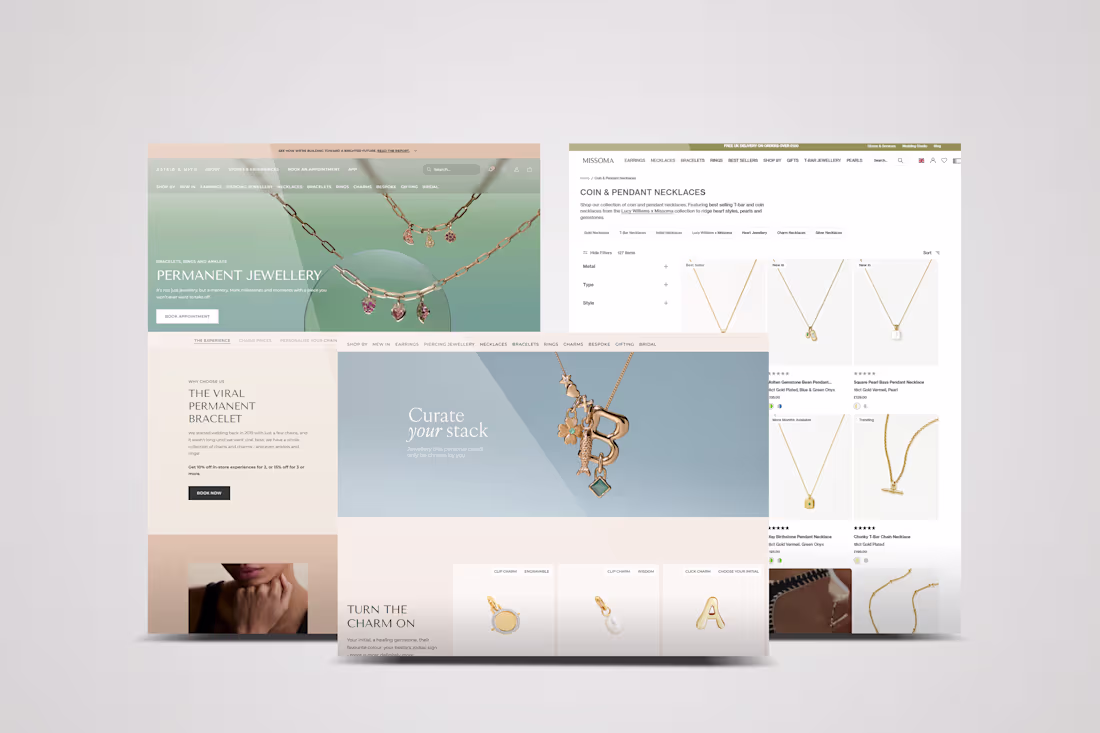 Cover image for Elegant eCommerce Website Design for Modern Jewelry Brands