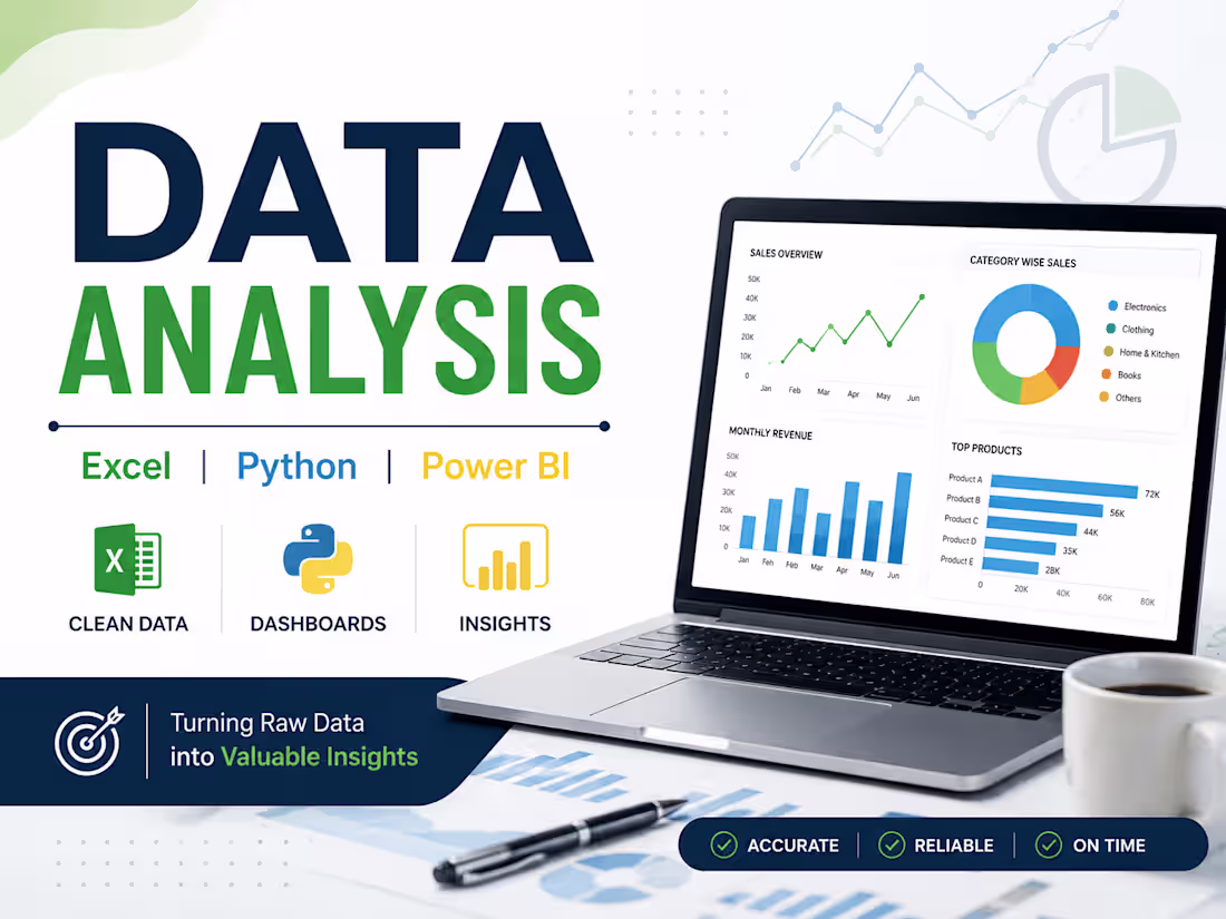Cover image for Data Analysis with Excel & Python