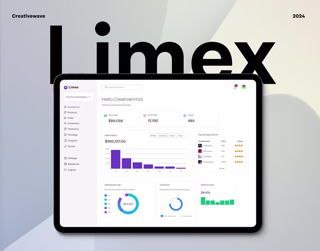 Cover image for Limex Marketplace UI/UX Case study