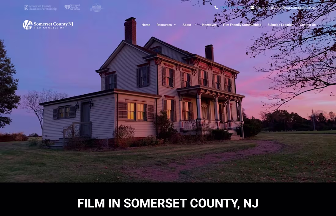 Cover image for Website & Brand Launch - Somerset County Film Commission 