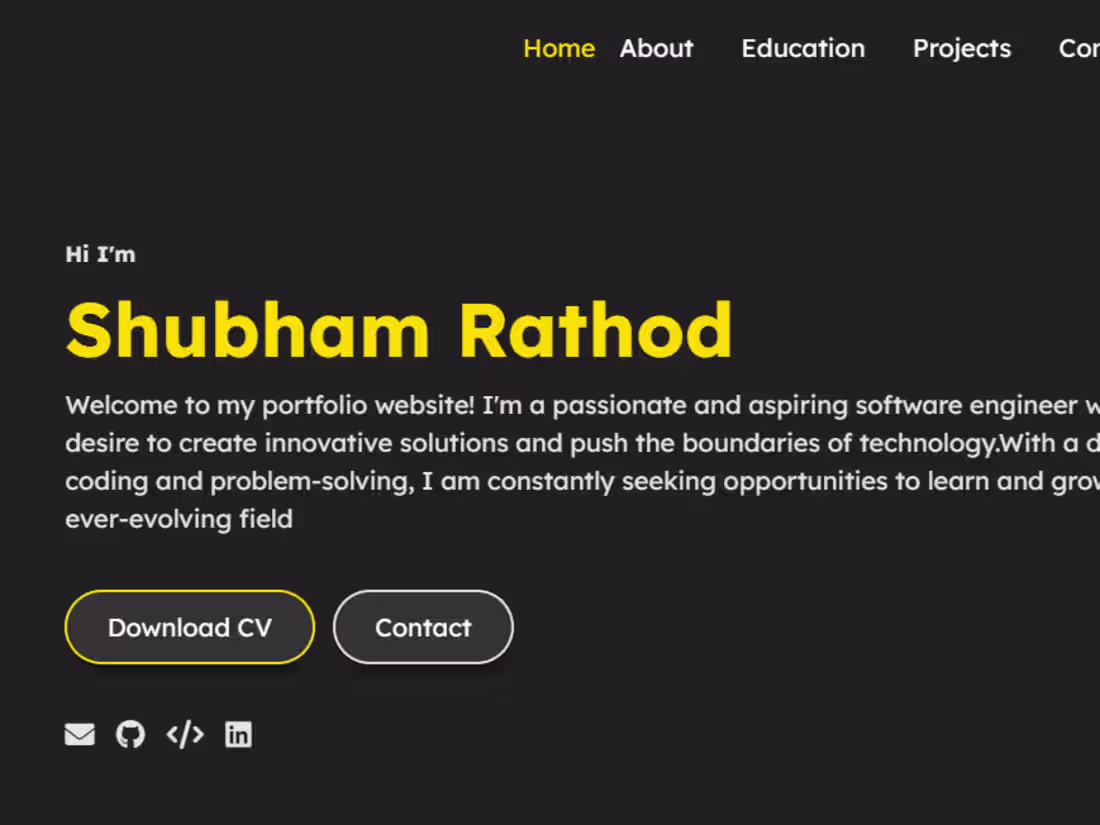 Cover image for A personal Portfolio 